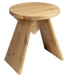 Photo: ASTYLE round stool ø 36x41cm, solid natural oak