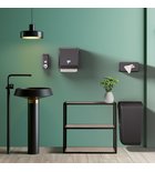 Photo: ECOLORED Papiertuchspender 27x13x7cm, ABS, schwarz matt