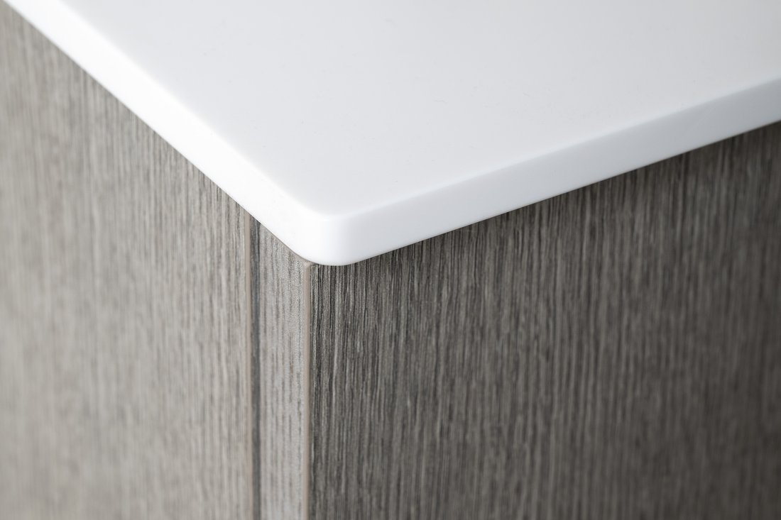 Sapho LATUS X deska Rockstone 80x23,5cm, bílá mat LT110-0101
