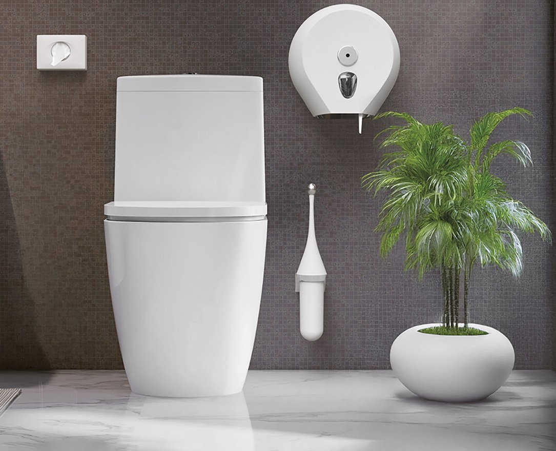 MARPLAST ECOLORED WC štětka závěsná, ABS, Soft Touch, bílá A65801AW