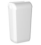 Photo: COLORED wall-hung waste bin with lid 23l, ABS, Soft Touch, white