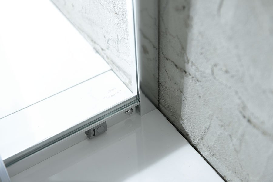 Aqualine AGGA čtvercová sprchová zástěna 700x700mm, čiré sklo HLF707Y
