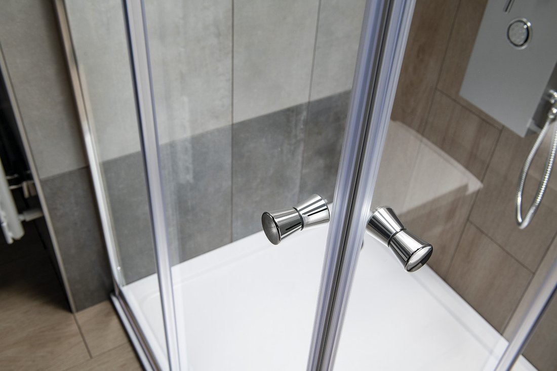 Aqualine AGGA obdélníková sprchová zástěna 900x800mm, čiré sklo HLF809Y