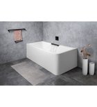 Photo: CASCATA L MONOLITH obdélníková vana 180x80x60cm, kaskáda černá