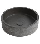 Photo: ISPIR concrete washbasin including drain, 40cm, black granite