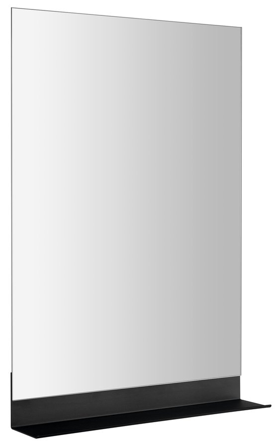 Zrcadlo s policí 60x85cm, CU free, černá mat 22493S