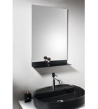 Photo: Mirror with shelf 50x95cm, CU free, black matt