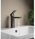 Photo: FLERY washbasin mixer tap, gun metal