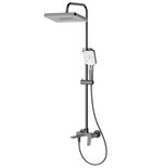 Photo: FLERY Duschsäule mit Hebelarmatur, Gun metal