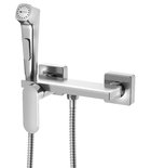 Photo: Nástěnná bidetová baterie se Stop sprškou a poličkou, chrom
