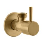 Photo: Zawór narożny z&nbsp;ceramicznym pokrywem 1/2"x3/8", złoto mat