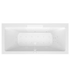 Photo: CASCATA Whirlpool Bath, 185x85x45cm, White Cascade Spout, Attraction Hydro-Air, chrome
