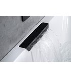 Photo: CASCATA wanna z hydromasażem, 185x85x45cm, kaskada czarna, Active Hydro-Air, chrom