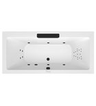Photo: CASCATA Whirlpool Bath, 185x85x45cm, Black Cascade Spout, Highline Hydro, chrome