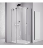 Photo: THRON ROUND štvrťkruhová sprchová zástena 900x900mm, číre sklo, ľavá