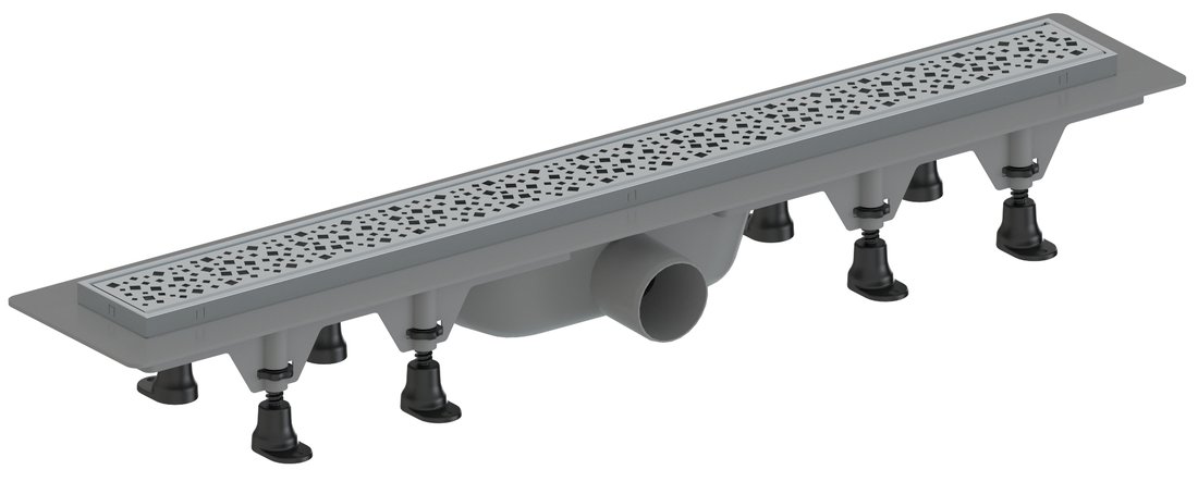 MALVI podlahový žlab s nerezovým roštem, L-810, DN50 1702-81