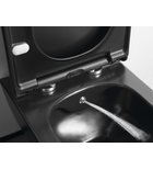 Photo: AVVA CLEANWASH závěsná WC mísa, s bidetovou sprškou, Rimless, 35,5x53cm, černá mat, II. jakost