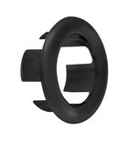 Photo: Washbasin overflow cover dia. 30mm, black matt