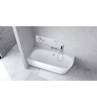 Photo: SUSSI L Cast Marble Corner Standing Bath 170x70x49,5cm, white