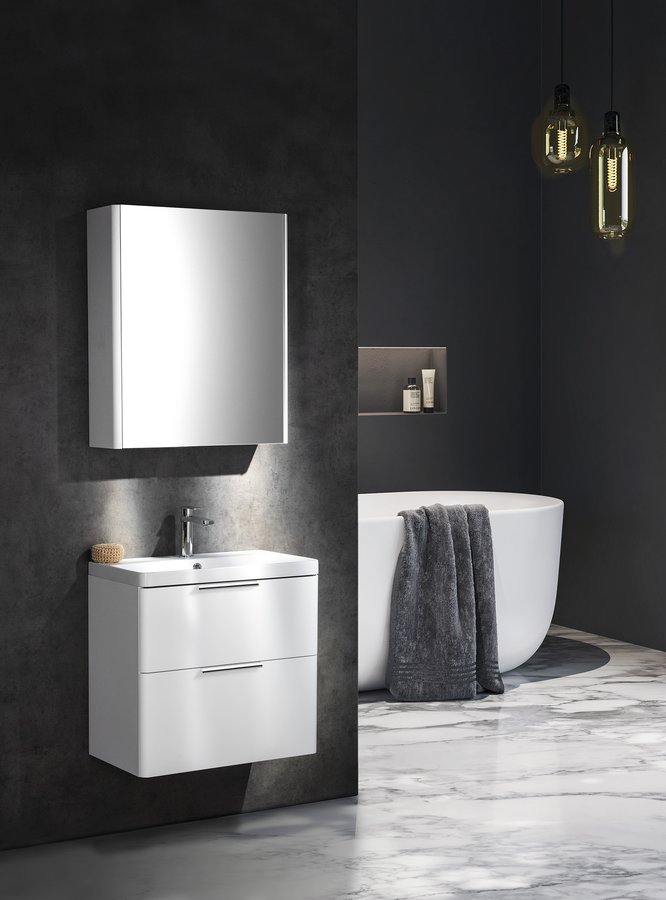 Aqualine DENEB galerka 50x70x18cm, bílá mat DN050