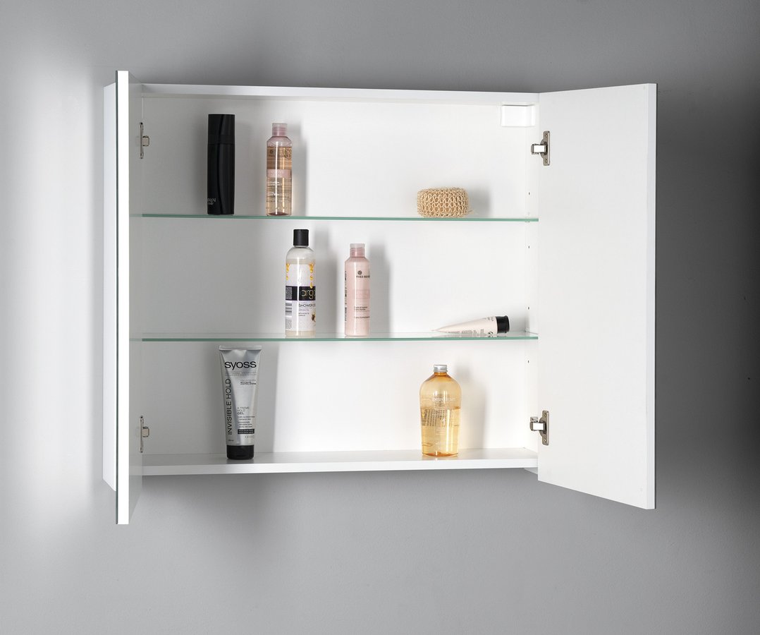 Aqualine DENEB galerka 80x70x18cm, bílá mat DN080