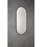 Photo: AROWANA oválne zrkadlo v ráme 120x50cm, čierna mat