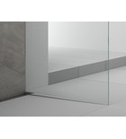 Photo: ARCHITEX Glass Fixing Kit, Floor-Wall with Slope Profile, 1615x2105mm, right, polished Aluminium