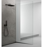 Photo: ARCHITEX Glass Fixing Kit, Floor-Wall with Slope Profile, 1615x2105mm, right, matt black