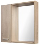 Photo: ZOJA/KERAMIA FRESH STRIP galerka s LED osvětlením, 60x60x14cm, levá, dub platin