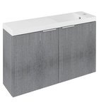 Photo: LATUS X Unterschrank mit Waschbecken 80x54,5x22cm, Silbereiche