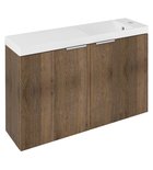 Photo: LATUS X Unterschrank mit Waschbecken 80x54,5x22cm, Eiche Sherwood