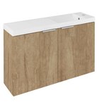 Photo: LATUS X Unterschrank mit Waschbecken 80x54,5x22cm, Eiche Alabama