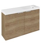 Photo: LATUS X Unterschrank mit Waschbecken 80x54,5x22cm, Eiche Alabama strip