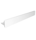 Photo: ABELINE Rockstone shelf with bar 600mm, white matt