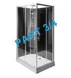 Photo: GRANVIK sprchovací box 800x1200x2180mm komponent 3/4 zadné tmavé sklo