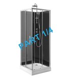 Photo: GRANVIK sprchovací box 800x800x2180mm komponent 1/4 sprchová vanička, biela