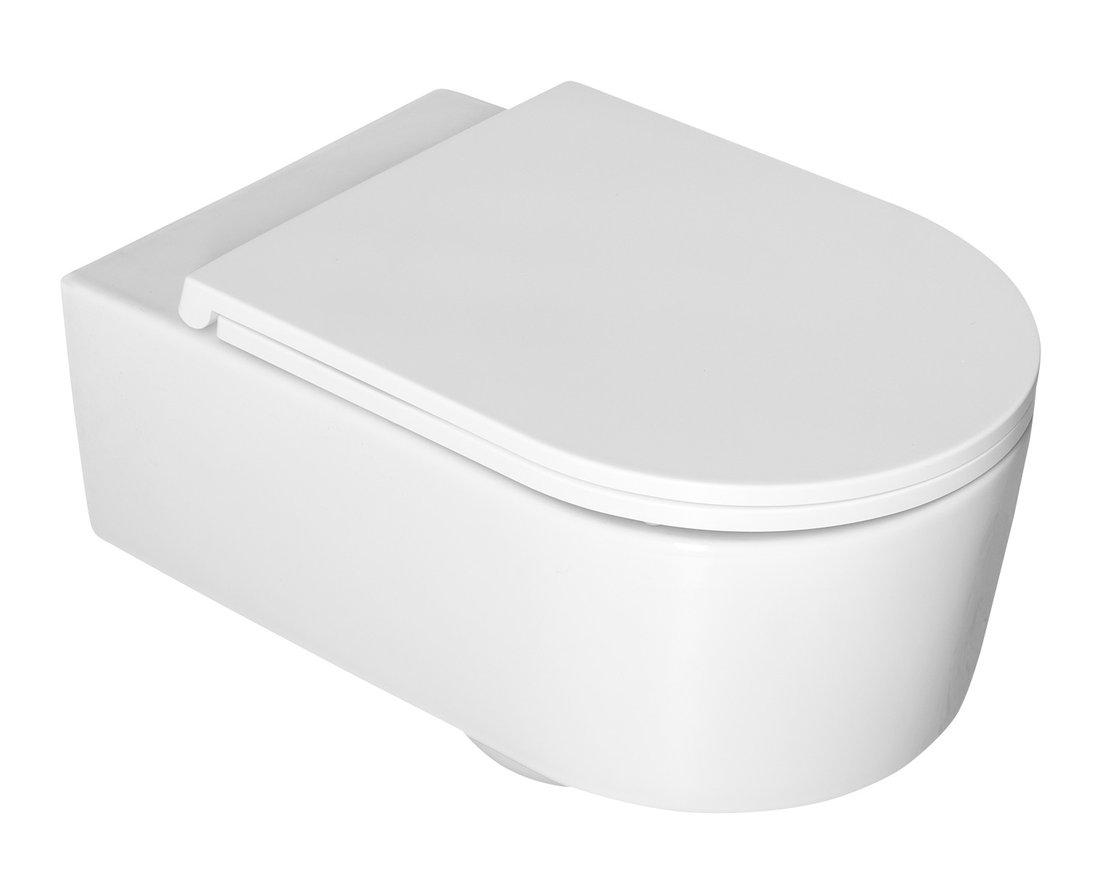 Isvea SISTEMA A závěsná WC mísa, Rimless, 36x53,5cm, bílá 10SL02001