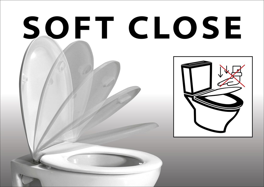 Sapho PHARO WC sedátko s LED podsvícením, Soft Close, Easy Take, bílá WX1315