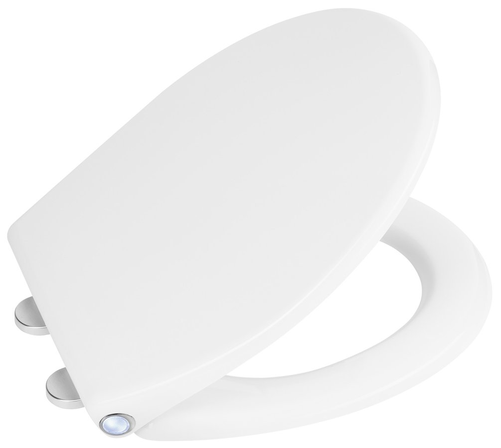 SAPHO PHARO WC sedátko s LED podsvícením, Soft Close, Easy Take, bílá (WX1315)