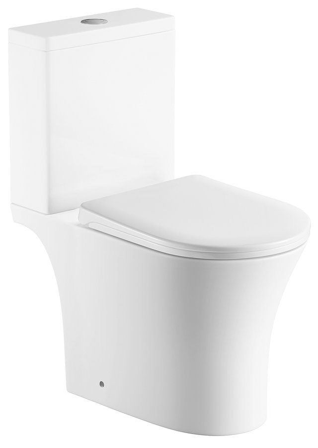 Aqualine VITO WC kombi, Rimless, spodní/zadní odpad, bílá PB105WR