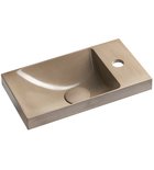 Photo: AGOS umywalka betonowa, 40x22cm, lewa/prawa, piaskowy połysk