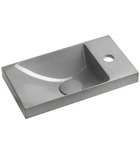 Photo: AGOS umywalka betonowa, 40x22cm, lewa/prawa, szary połysk