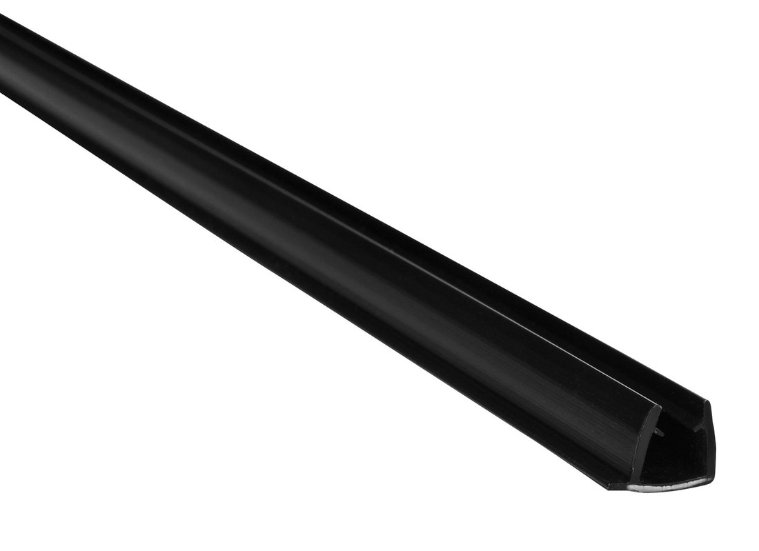Polysan EASY BLACK set svislých těsnění pro pivotové dveře, 2000mm ND274B