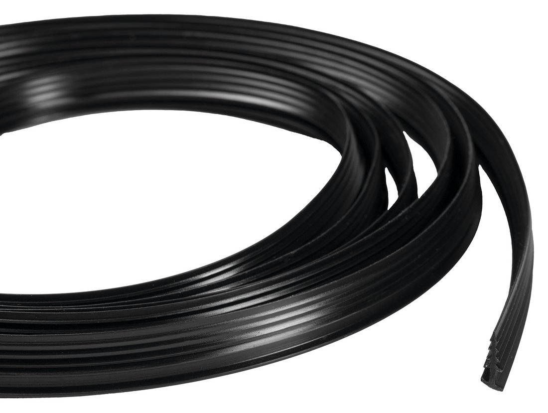 Polysan EASY BLACK zamačkávací těsnění pivotových dveří, 1838mm ND007B