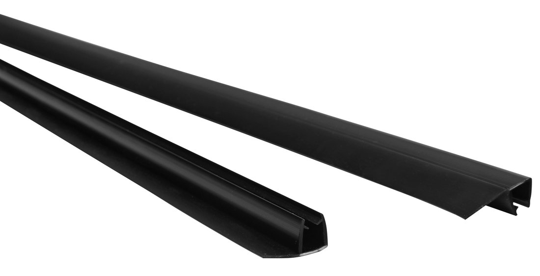 Polysan EASY BLACK set svislých těsnění pro sklo 6/6mm, 2000mm NDAE11B