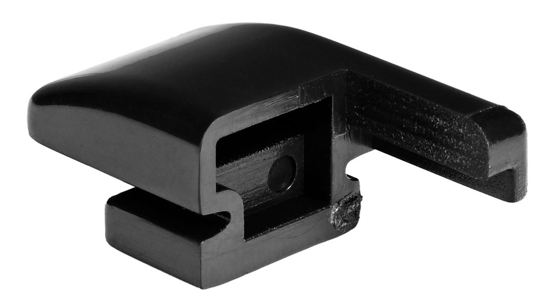 Polysan EASY BLACK úchyt pevného skla, levý NDAE079LB