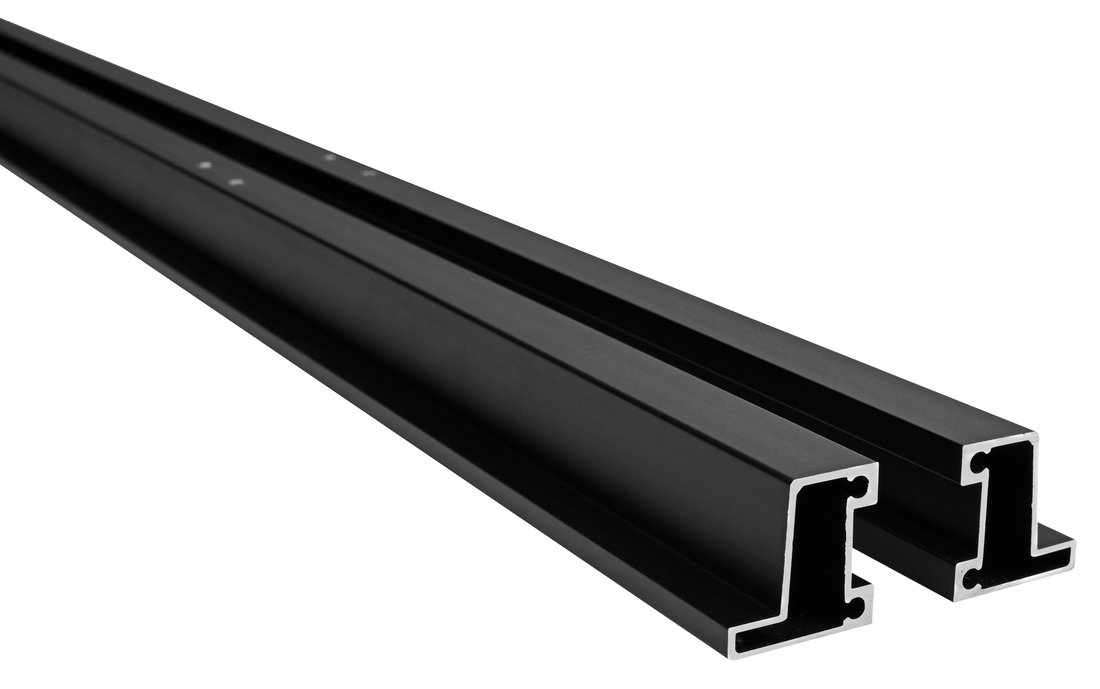 Polysan EASY BLACK set vodorovných nastavovacích profilů pivotových dveří 1900mm ND549B