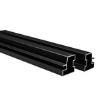 EASY BLACK Horizontal connecting profile set for hinged door 1900mm Photo: EASY BLACK Horizontal connecting profile set for hinged door 1900mm