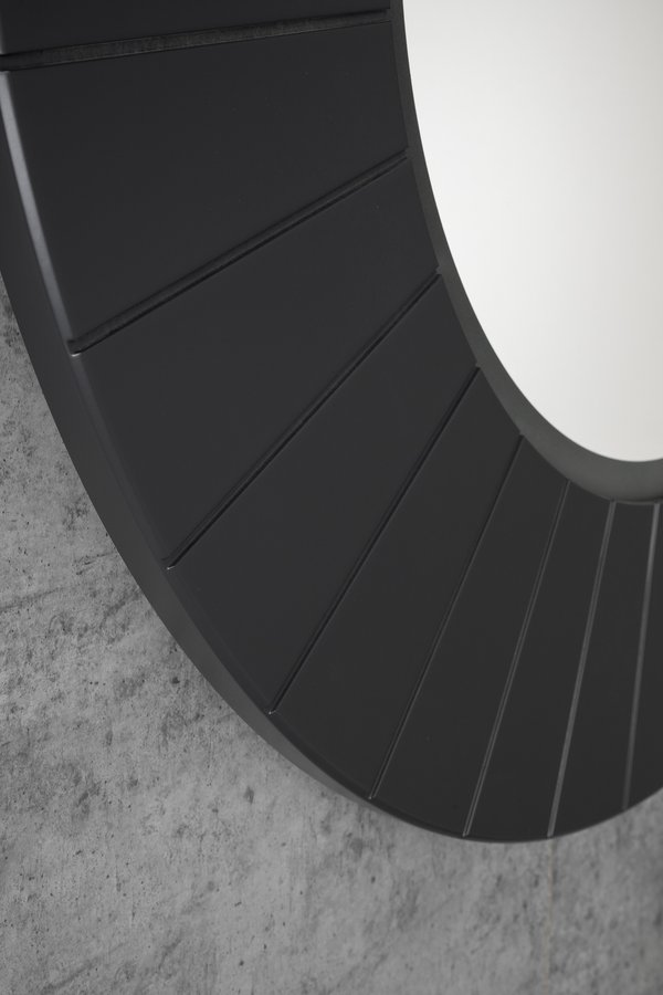 Sapho LUMIRO STRIP kulaté zrcadlo s LED osvětlením v rámu ø 75cm, carina LR750-4141S