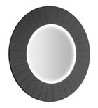 Photo: LUMIRO STRIP Spiegel mit LED-Beleuchtung im Rahmen, Rund, Durch. 75cm, Carina